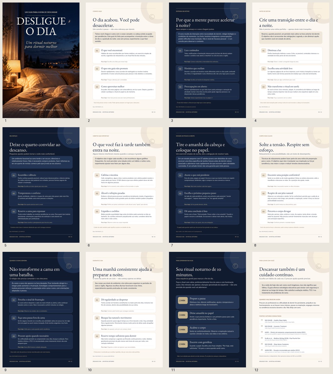 Prévia de várias páginas do e-book Desligue o Dia